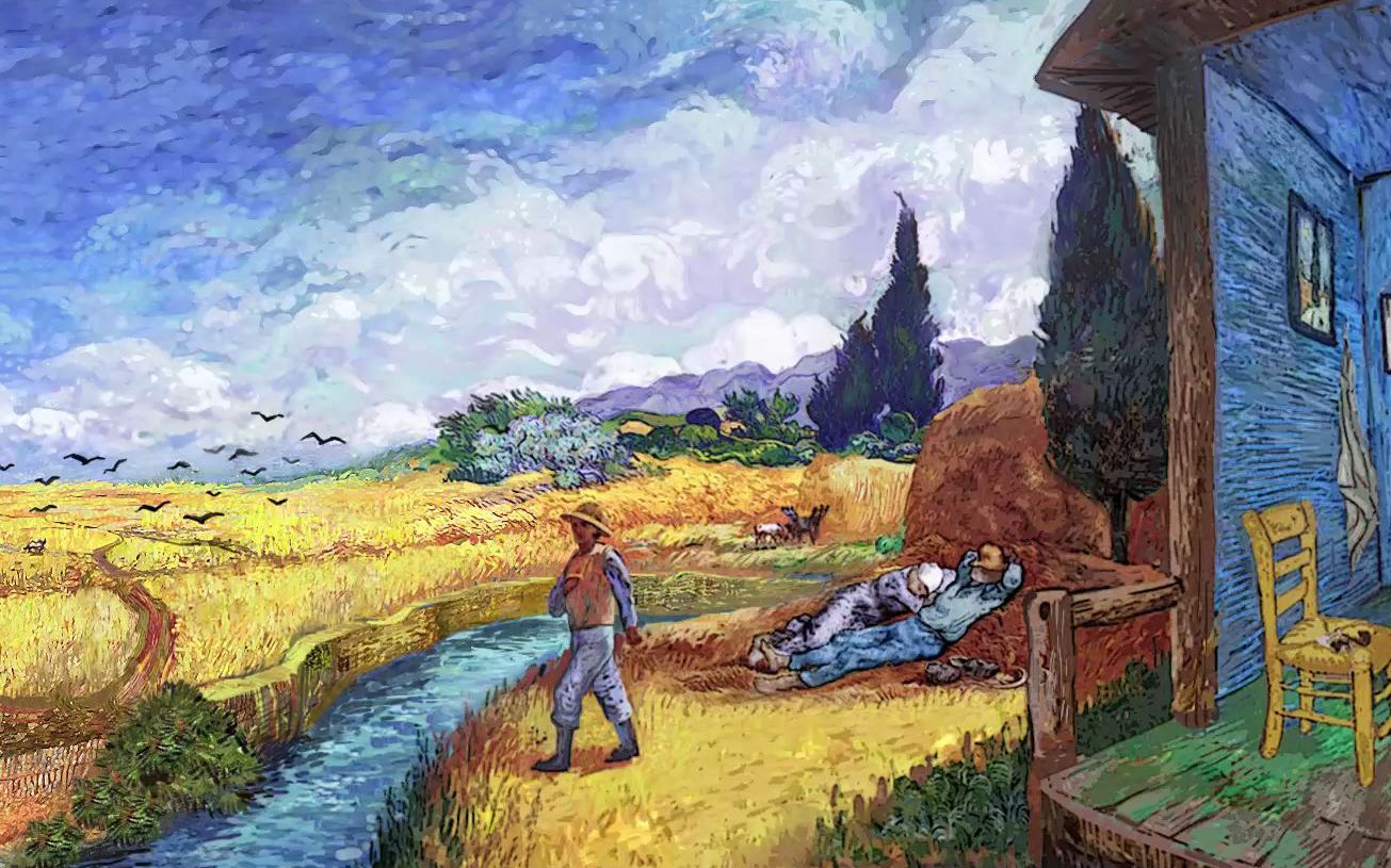 4k全景视频在梵高全景艺术作品里你能找出几幅梵高的画作