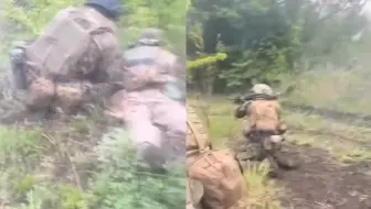 美雇佣兵遭俄军特种部队伏击，誓死抵抗中弹倒地，慌乱中高喊撤退
