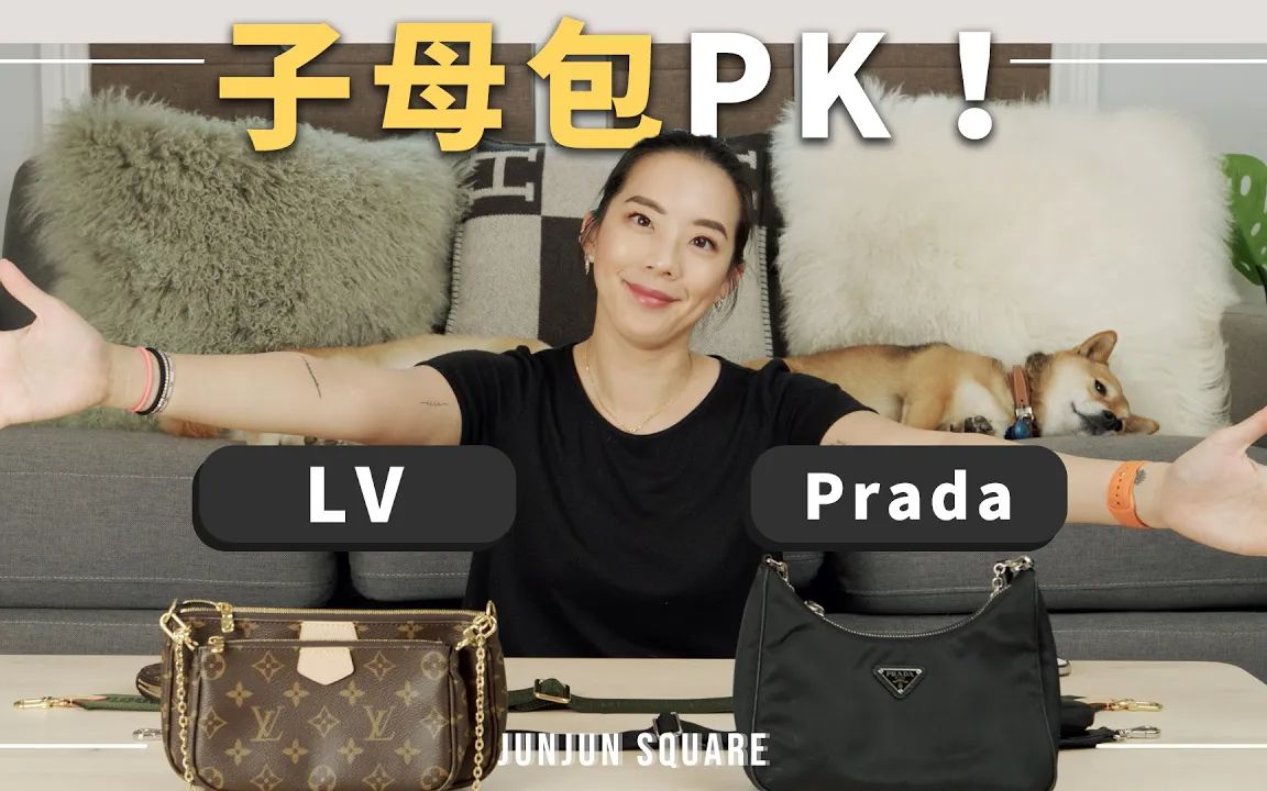 Prada VS LV两大爆款子母包大评比,亲身经验分享哪款更值得入?哔哩哔哩bilibili