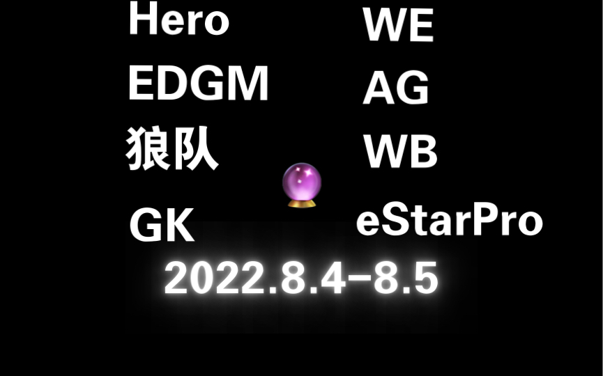 KPL剧本我来写:南京Hero 西安WE 上海Edgm 成都AG 重庆狼队 北京微博 佛山GK 武汉Es哔哩哔哩bilibili