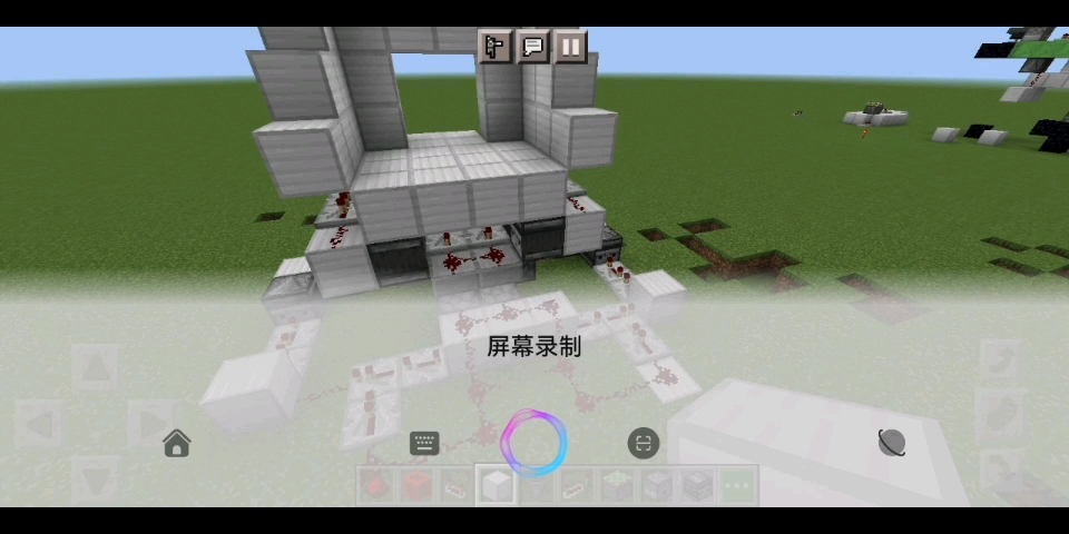 我的世界红石新手2x2活塞门