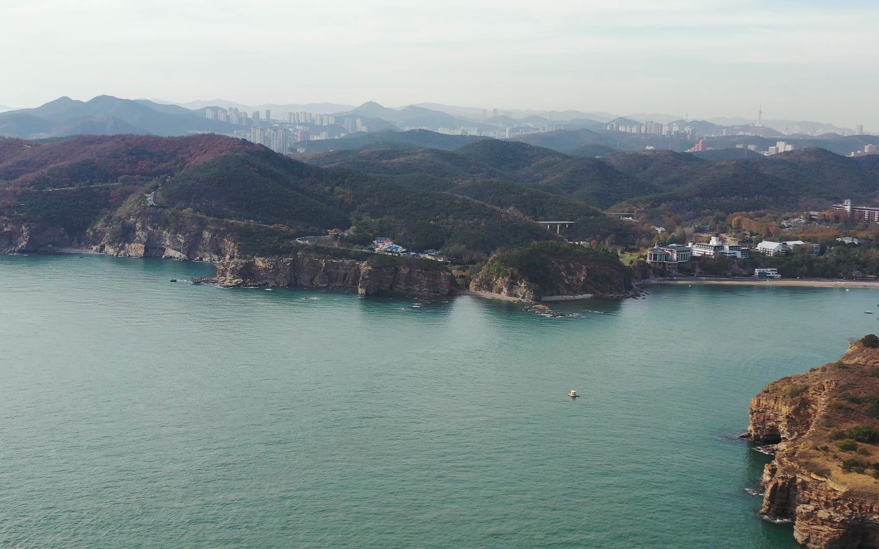 大连棒棰岛海滨航拍小片(2019.11.3)