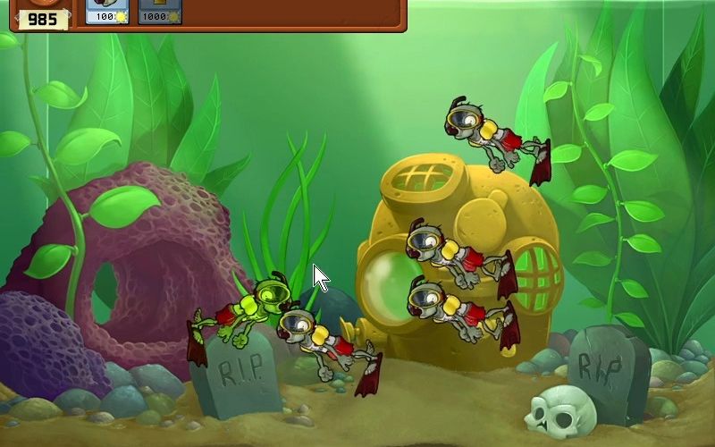 《植物大战僵尸》小游戏 - zombiguarium[英文版]