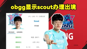 Download Video: obgg显示scout办理出境！涵艺表示：lng将以原班人马参加世界赛。