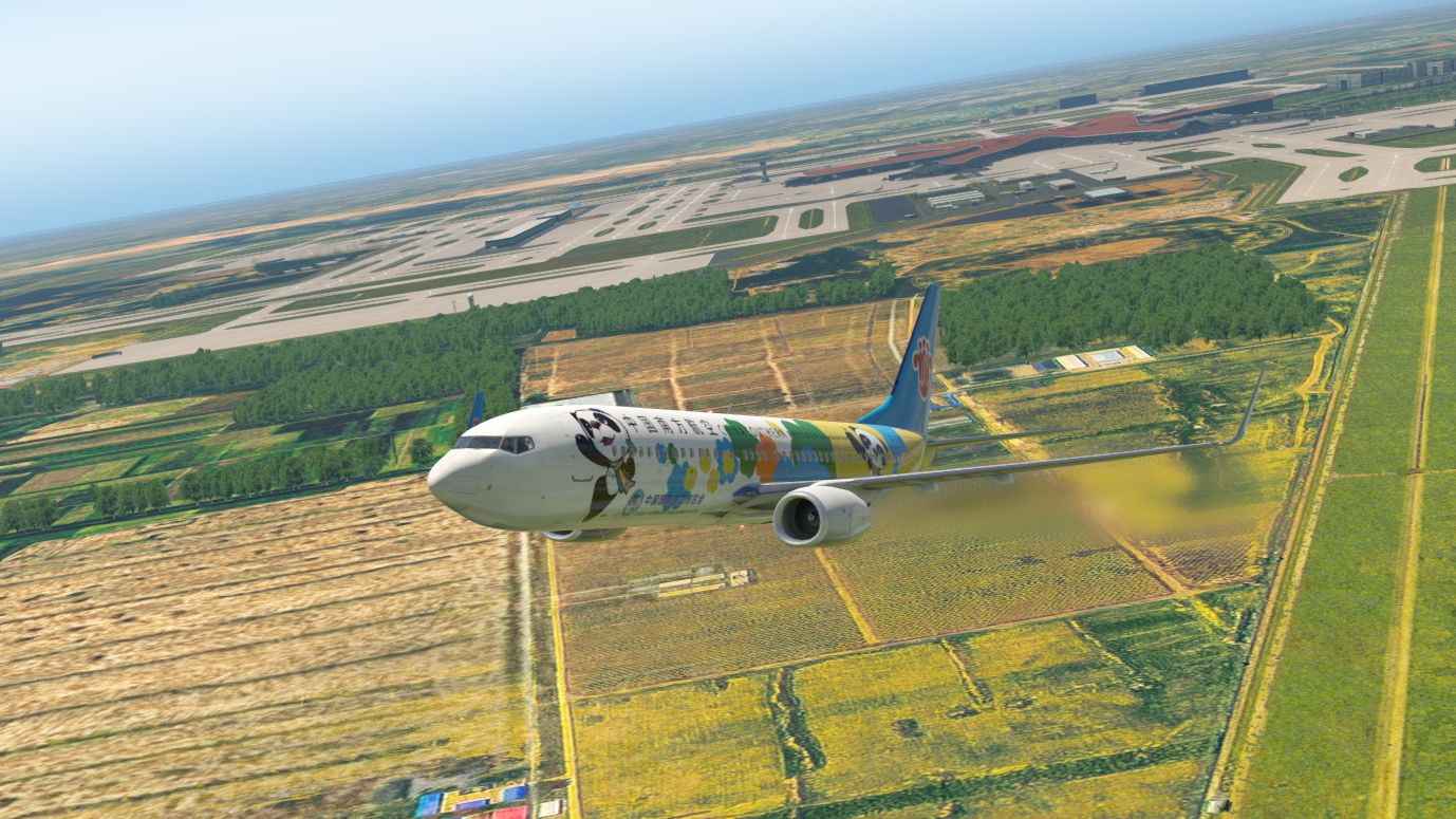 【x-plane 11】南航进博号波音737-800 新加坡樟宜机场离场