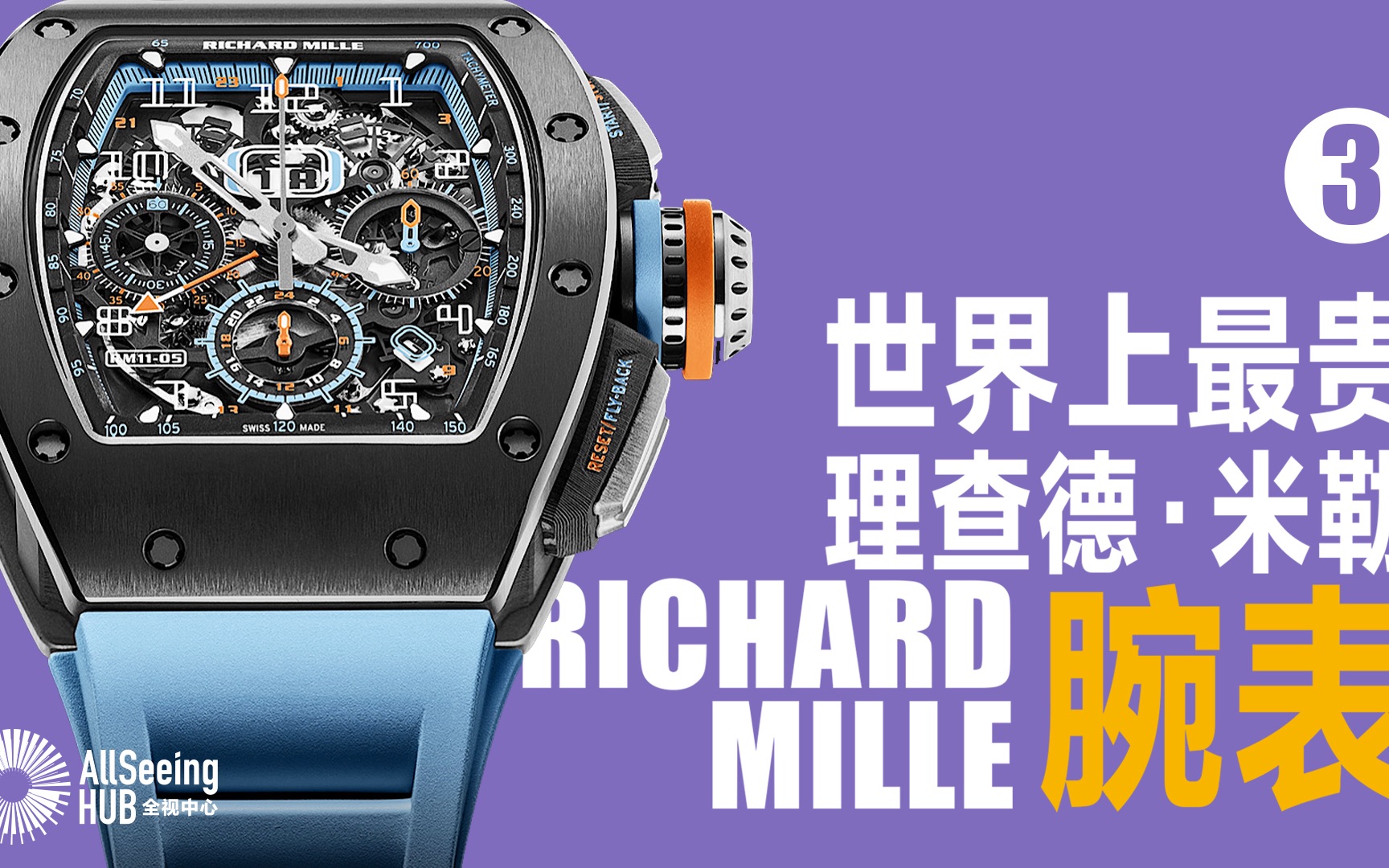 [图]最贵理查德·米勒 手表/腕表Richard Mille（三）RM52-03陀飞轮/RM056 蓝宝石水晶/RM50-04 Kimi Rikknen双秒追针