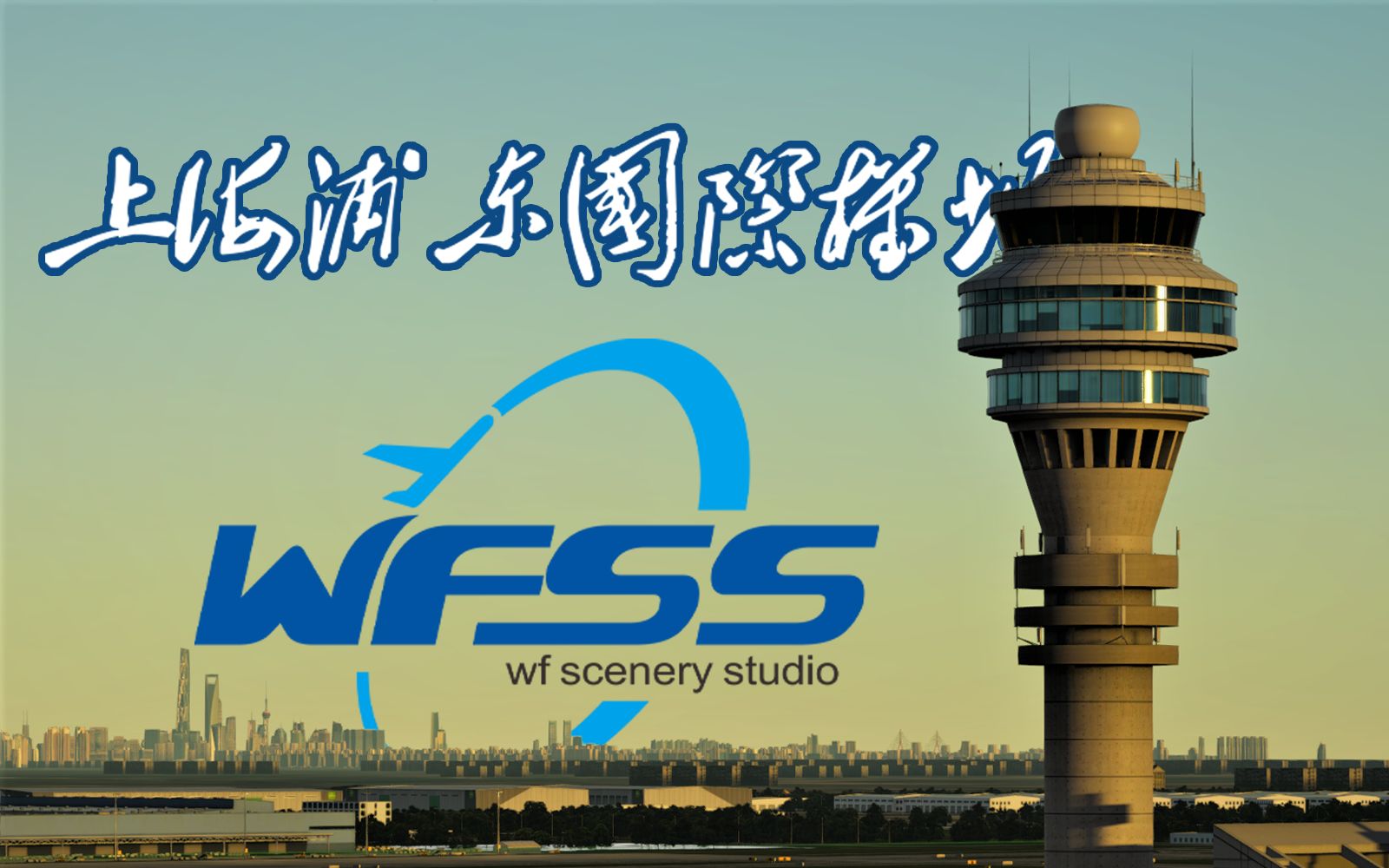 【WFSS】上海浦东国际机场地景插件 官方宣传片(Prepar3D模拟飞行)哔哩哔哩bilibili