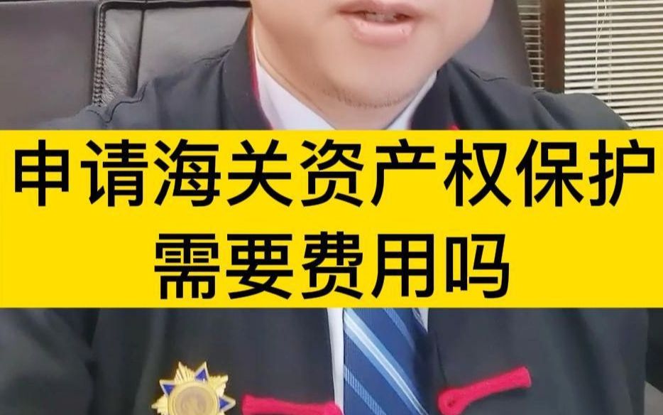 [图]申请海关知识产权保护需要费用吗