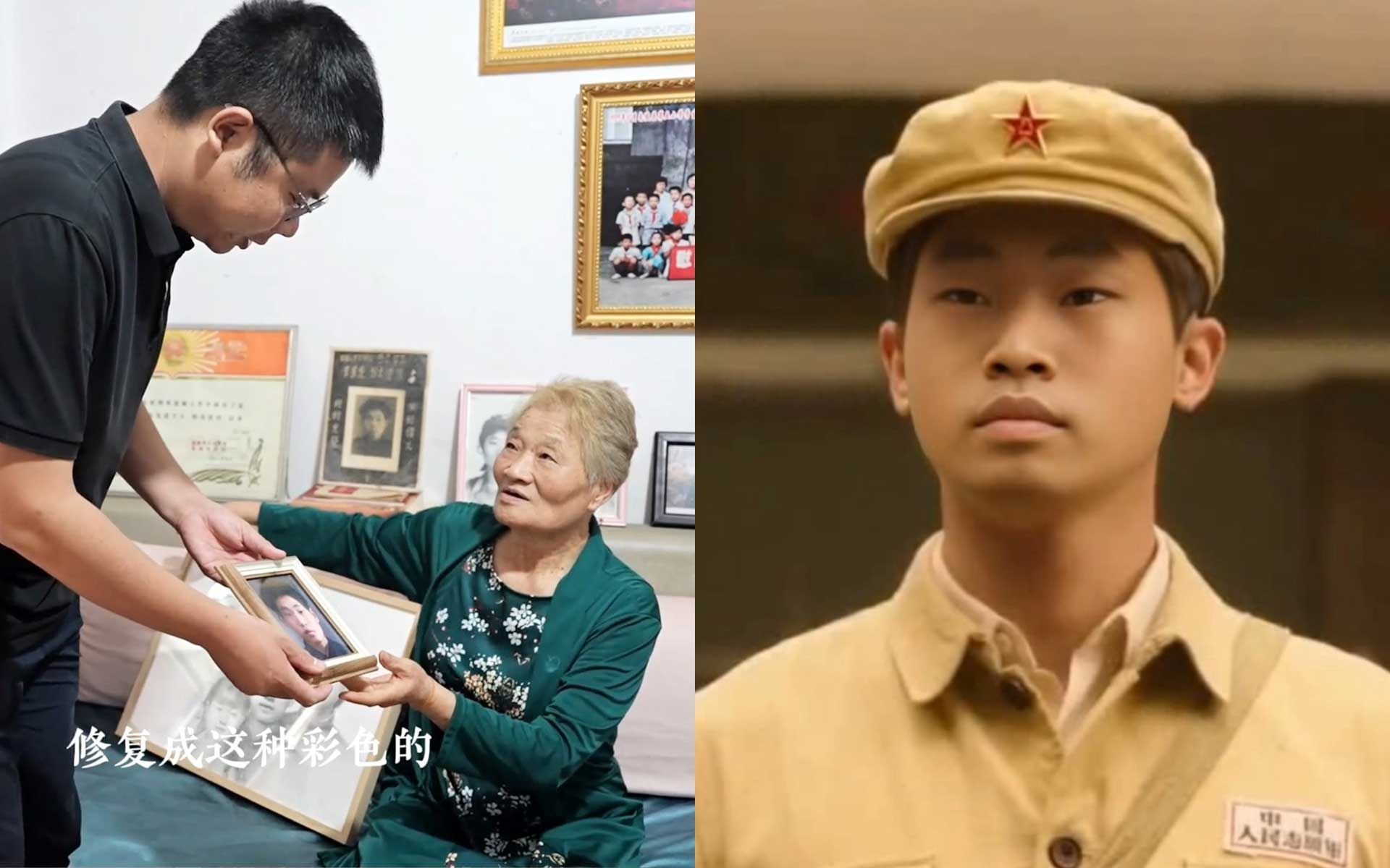 我们修复了李家发烈士的老照片,妹妹看到后激动不已