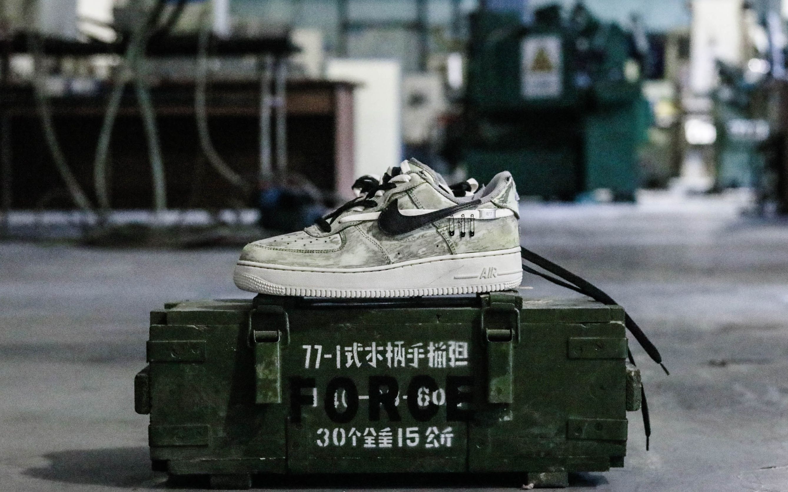 究履开箱军事机能风nike air force 1 “空军一号”(客制订做)哔哩哔哩bilibili