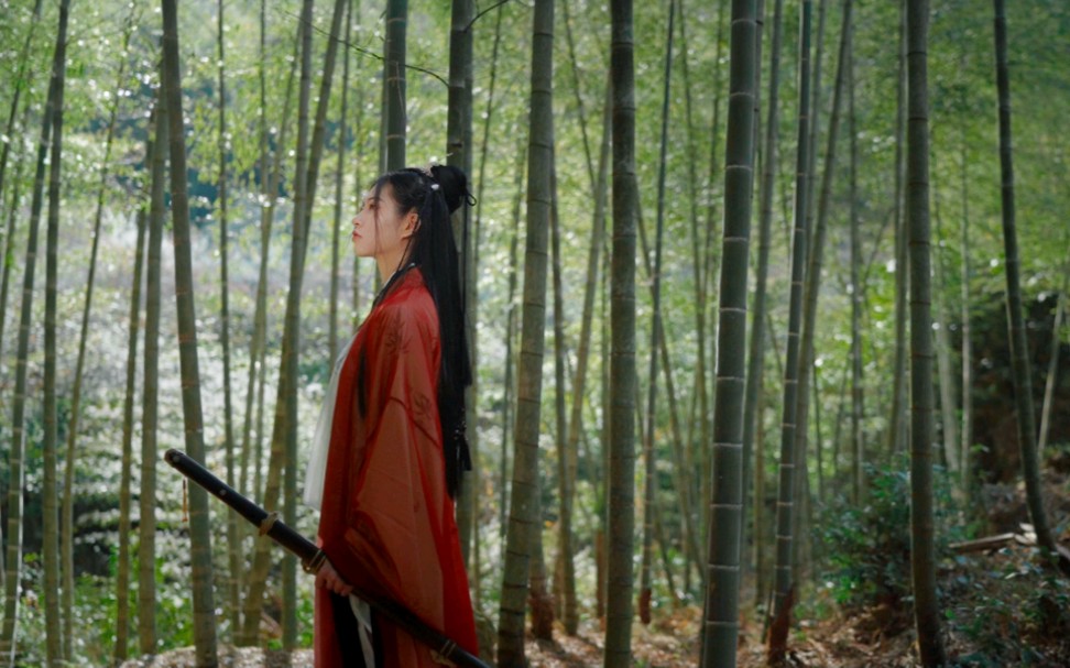 云水浮笙竹林武侠古风汉服摄影运镜练习