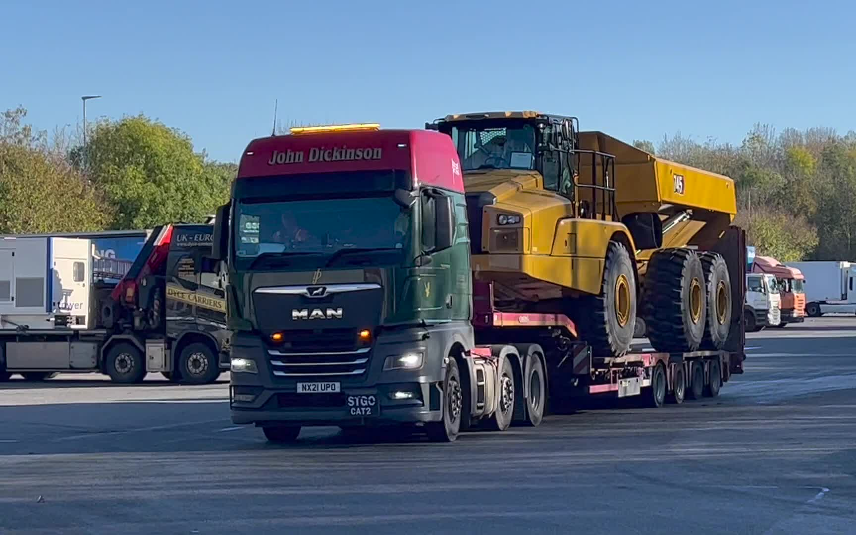 【欧洲卡车】【calm trucking】英国卡车拍摄第12集,m40服务区