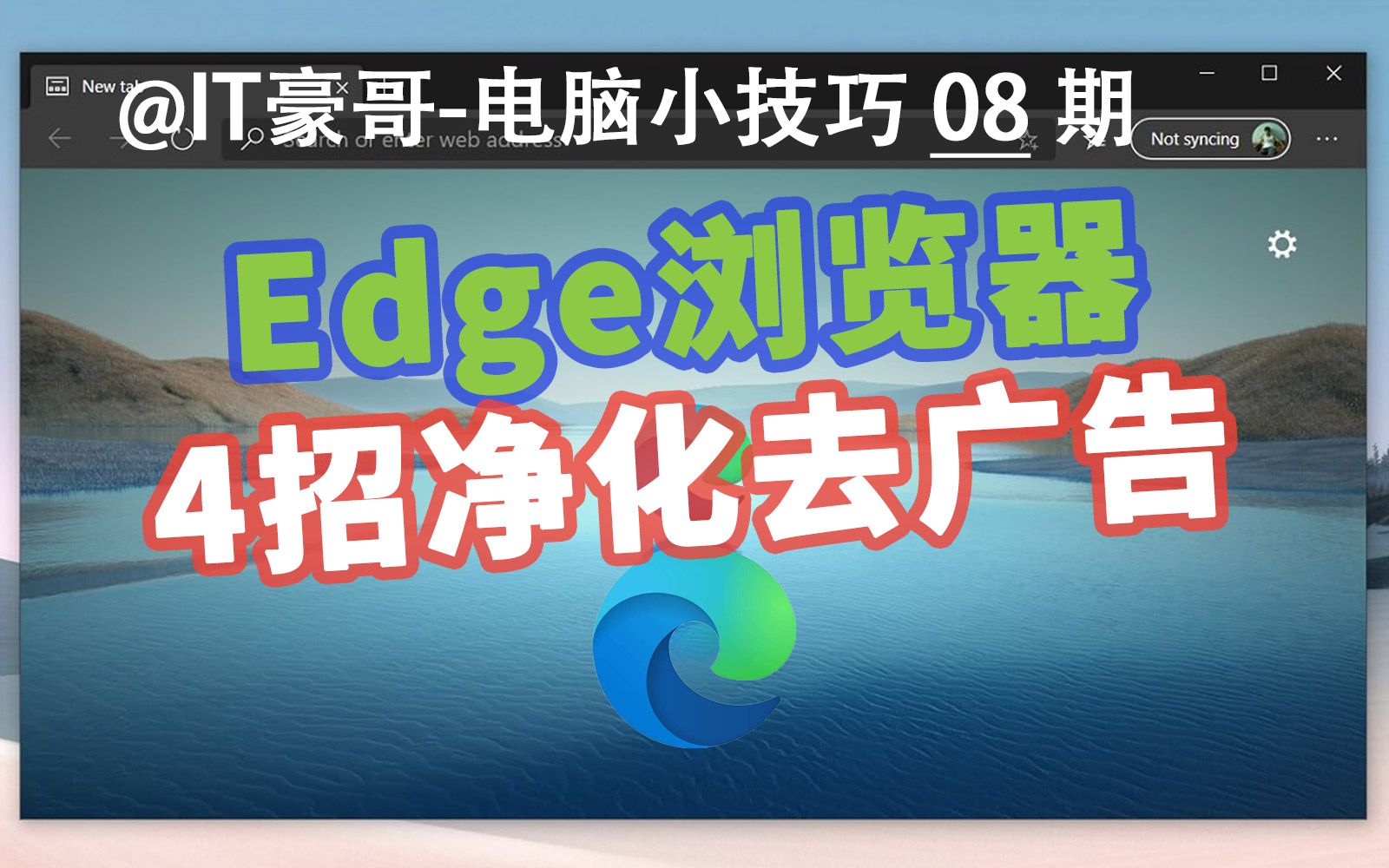 电脑Edge浏览器广告也太多了吧!4招统统净化掉!哔哩哔哩bilibili