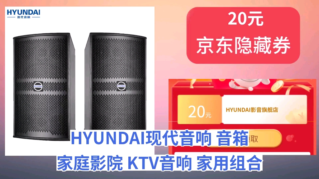 [半年最低]HYUNDAI现代音响 音箱 家庭影院 KTV音响 家用组合 专业K歌 会议 舞台设备 【HY10S】10英寸三分频专业竖箱哔哩哔哩bilibili