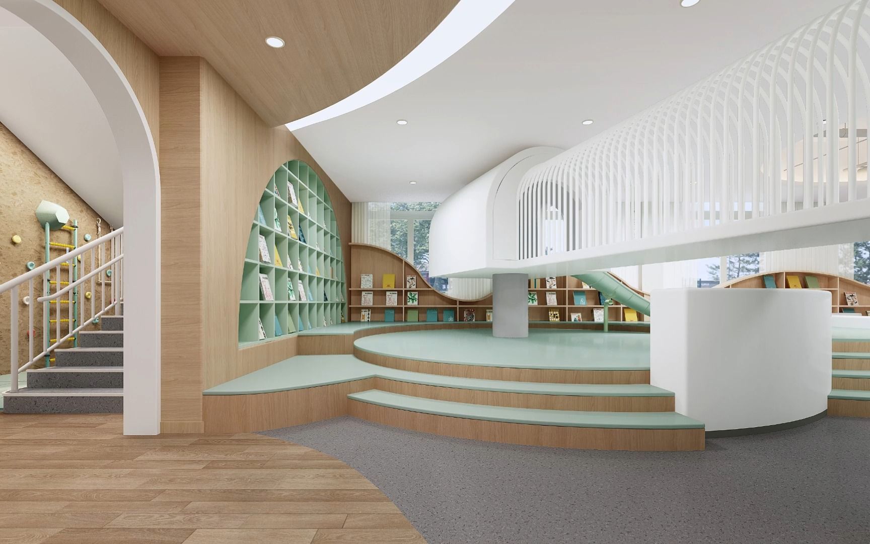 一格设计|原木清新风幼儿园设计案例分享