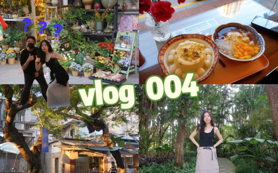 Vlog004 夏末逛公园过周末/厦门网红糖水铺探店/罗森便利店吃播哔哩哔哩bilibili