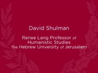 [图]如何用音乐制造女神 - David Shulman