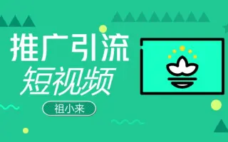 祖小来：网络营销短视频推广引流技术，新手也能引流过千