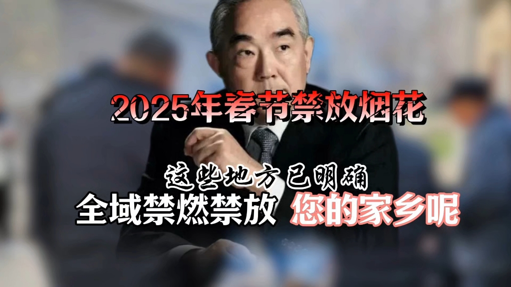 2025年春节禁放烟花?这些地方已明确全域禁燃禁放,您的家乡呢?哔哩哔哩bilibili