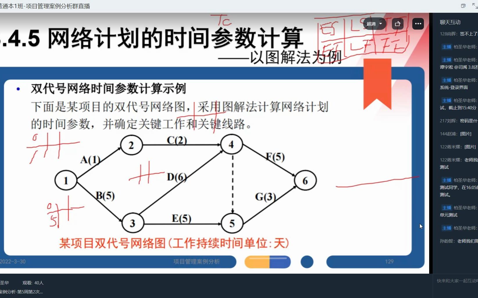 计算双代号网络时间参数讲解哔哩哔哩bilibili