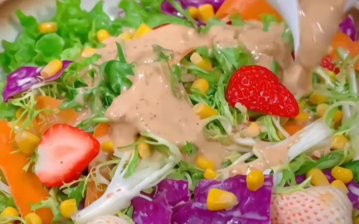 沙拉汁,今明后蔬菜大拌汁焙煎芝麻口味芥末鲜香口味日式沙拉汁