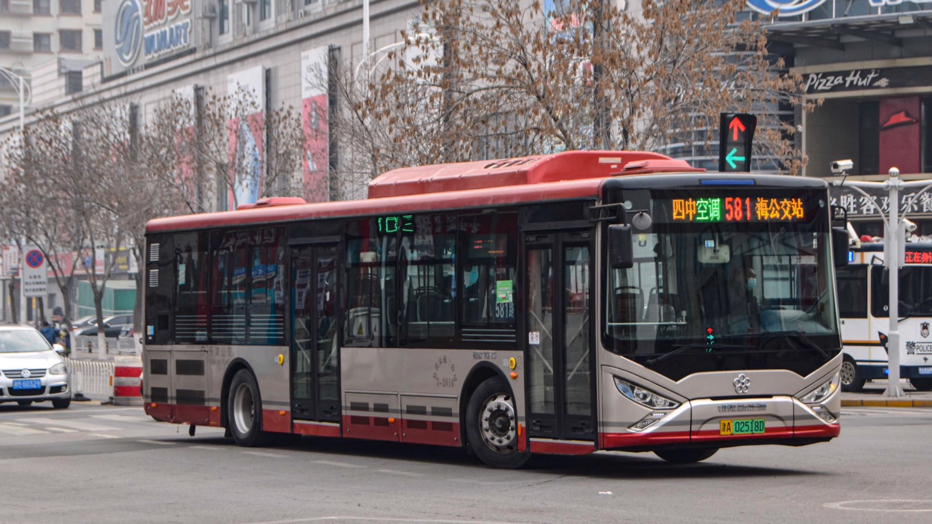 天津公交581路广通gtq6121bevbt3运行实录(3-2023)