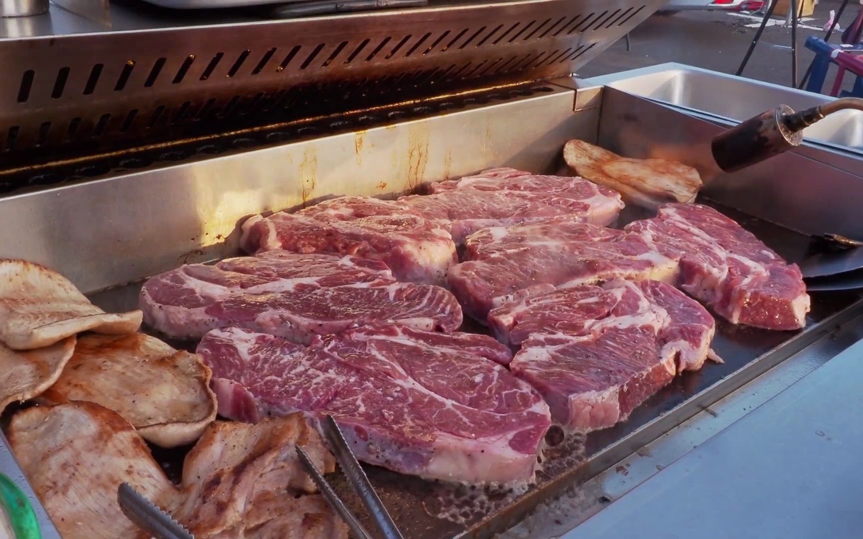 台湾夜市牛排,厚切牛排,真的不是科技狠活