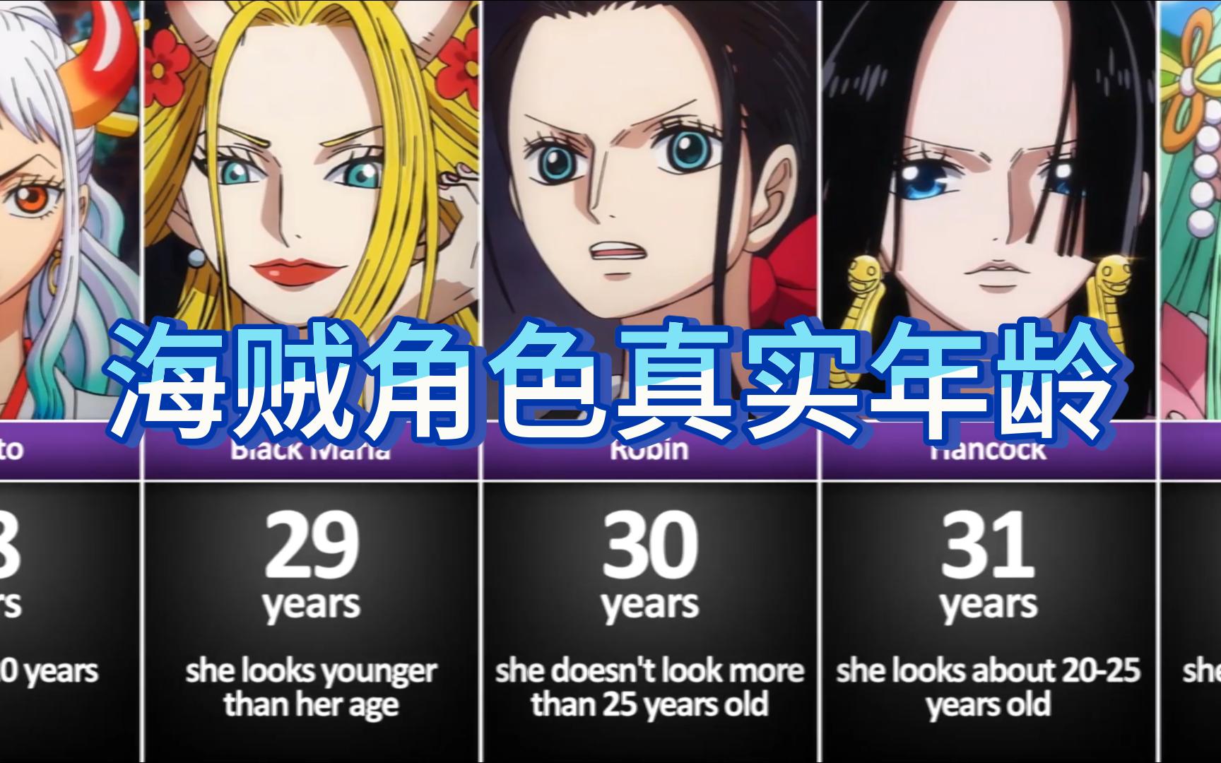海贼王角色真实年龄,他竟然100多岁?谁最意想不到?