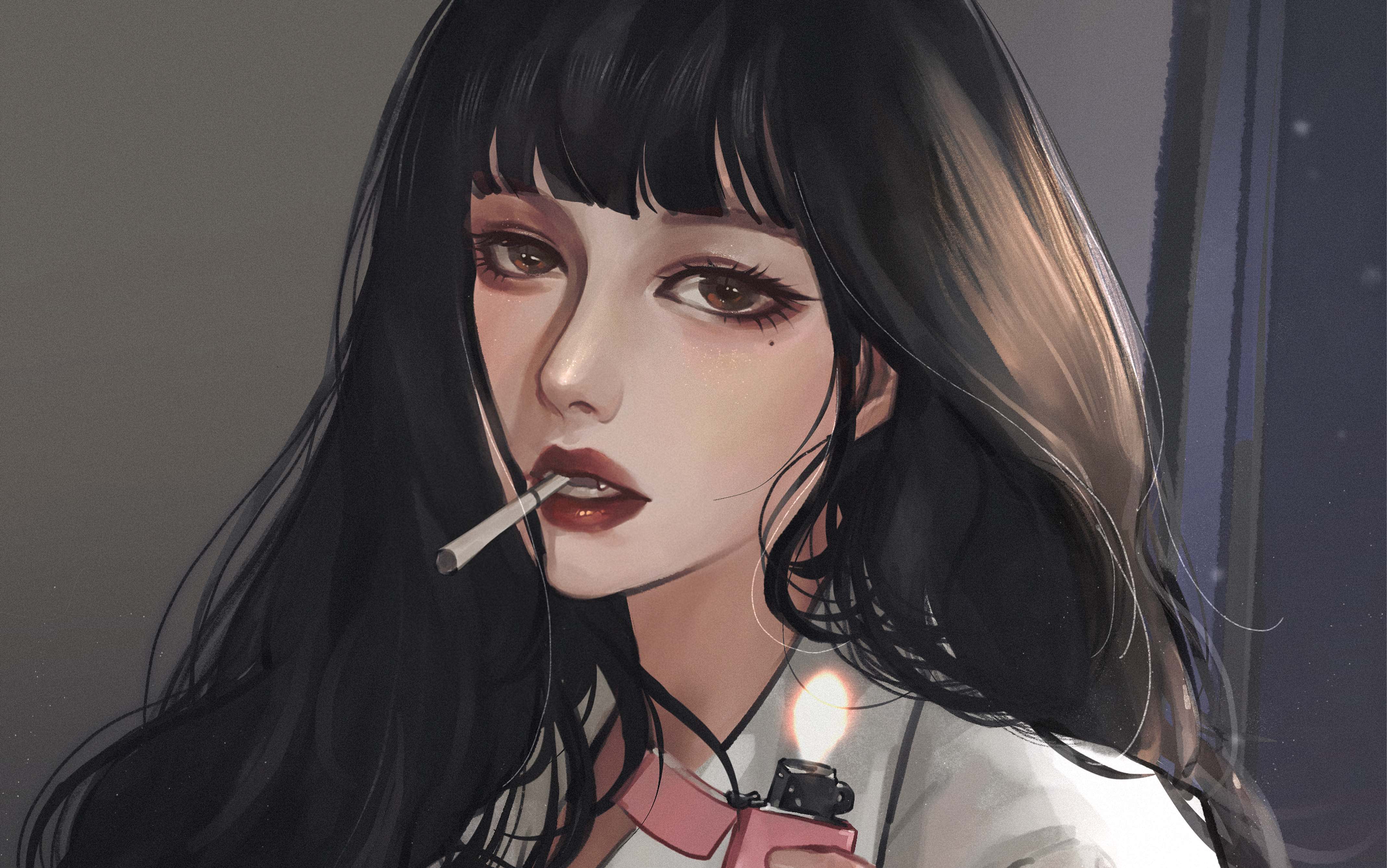 超a小姐姐人物插画过程