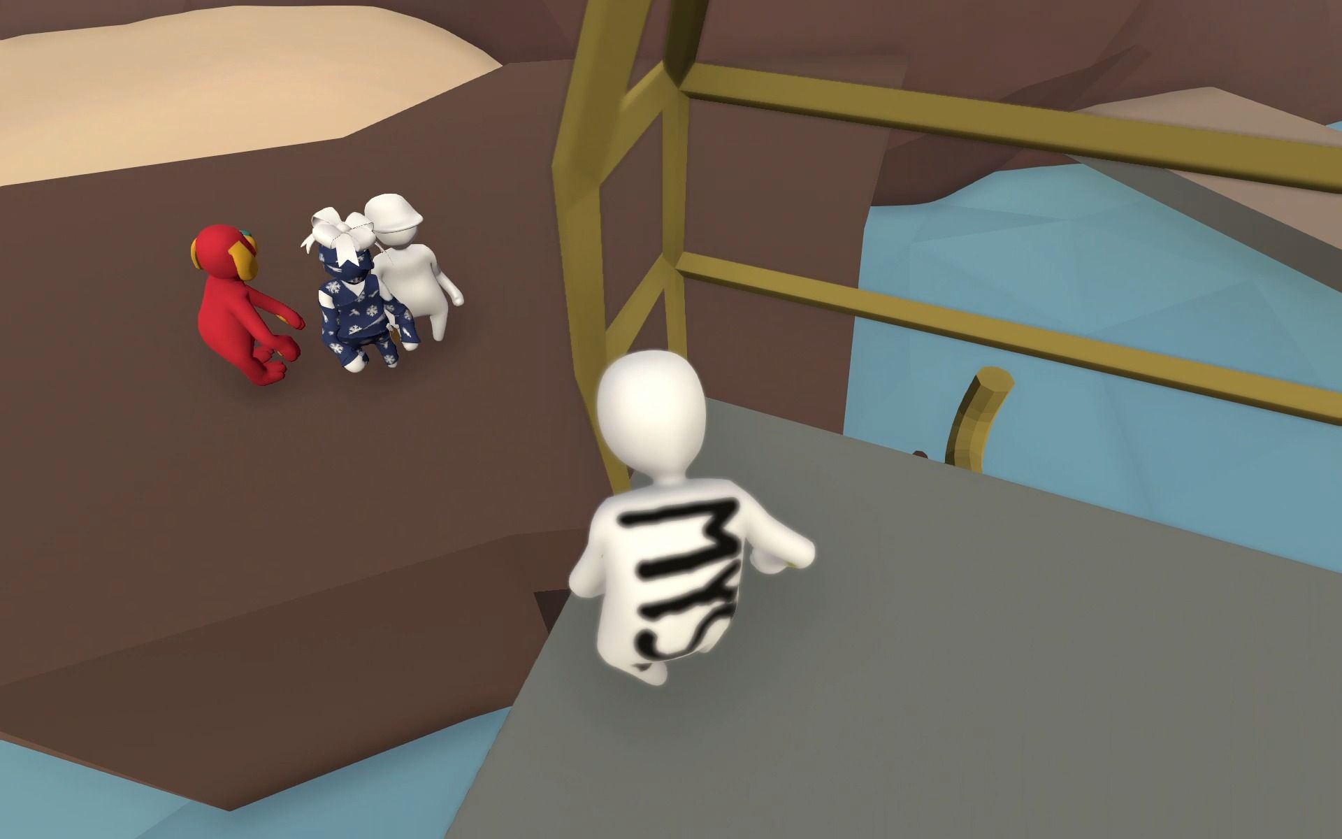 [人类一败涂地]萌新房最绷不住的一集