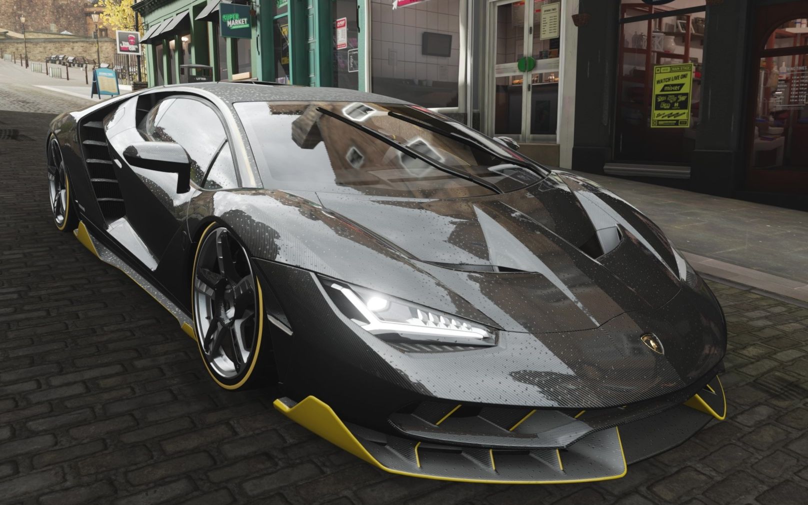 兰博基尼lp770-4在雨天下飙车!速度高达370km/h!舒服!