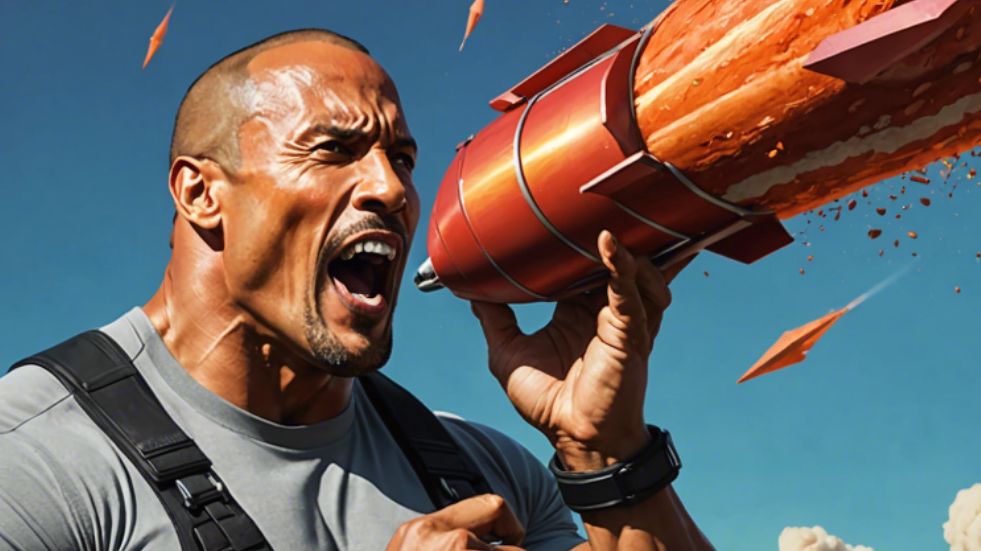 【cyf/ai】巨石强森吃火箭!