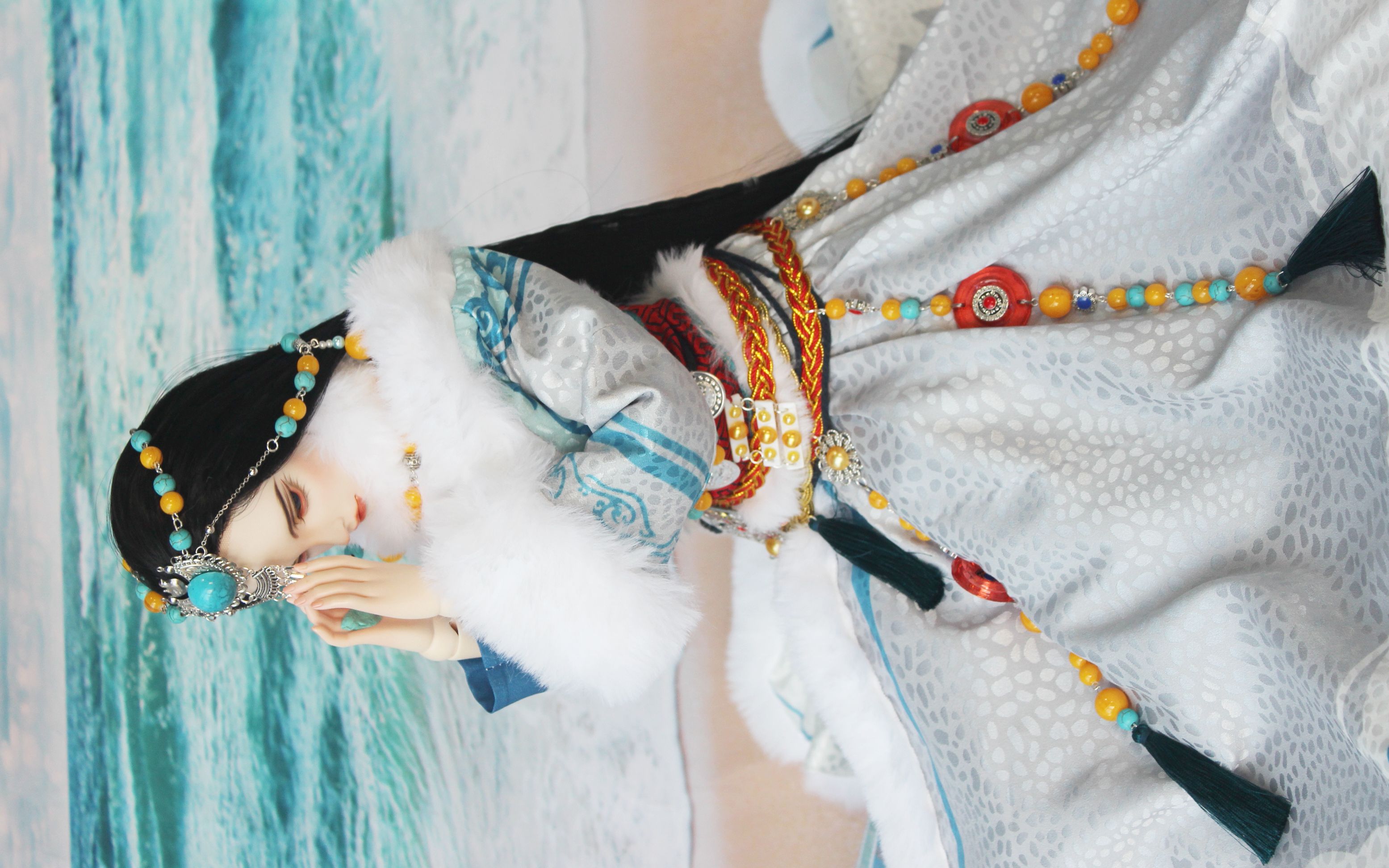 bjd奇迹暖暖雪域长谣娃衣制作