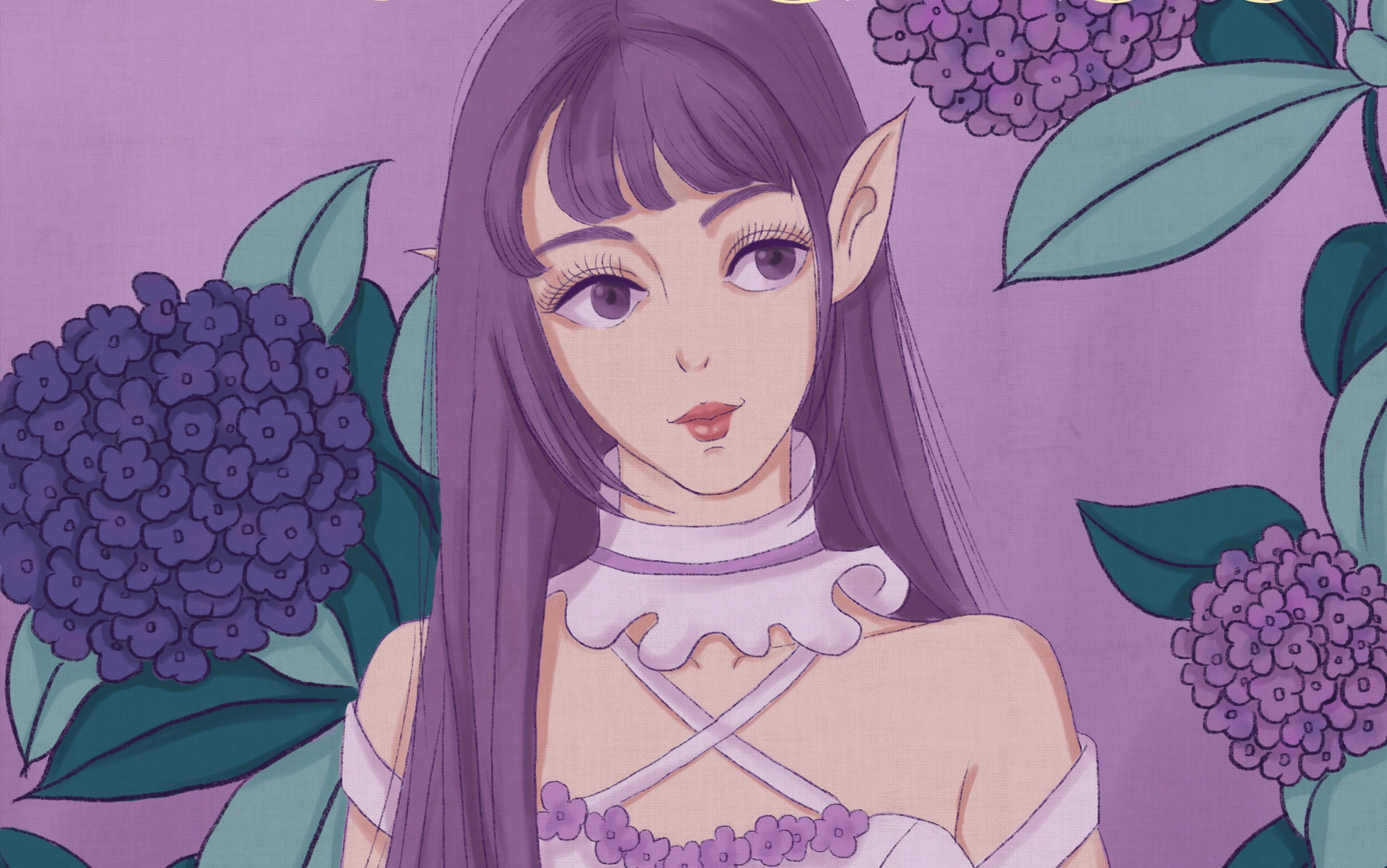 【版绘】原创插画-森林公主