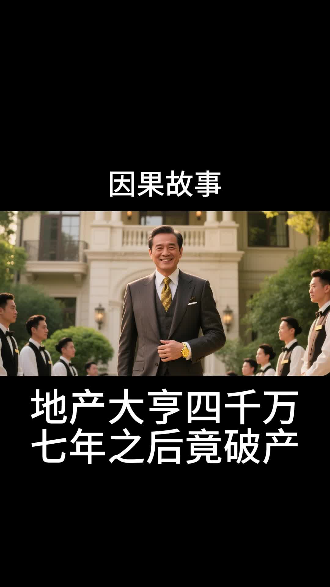 地产大亨四千万,七年之后竟破产
