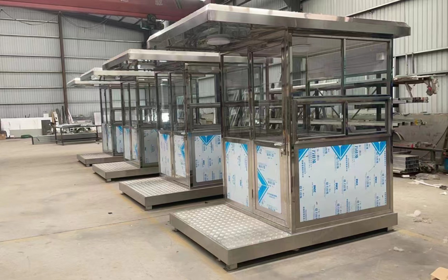 不锈钢岗亭,不锈钢站台岗亭,岗亭厂家,北京固亿佳出品