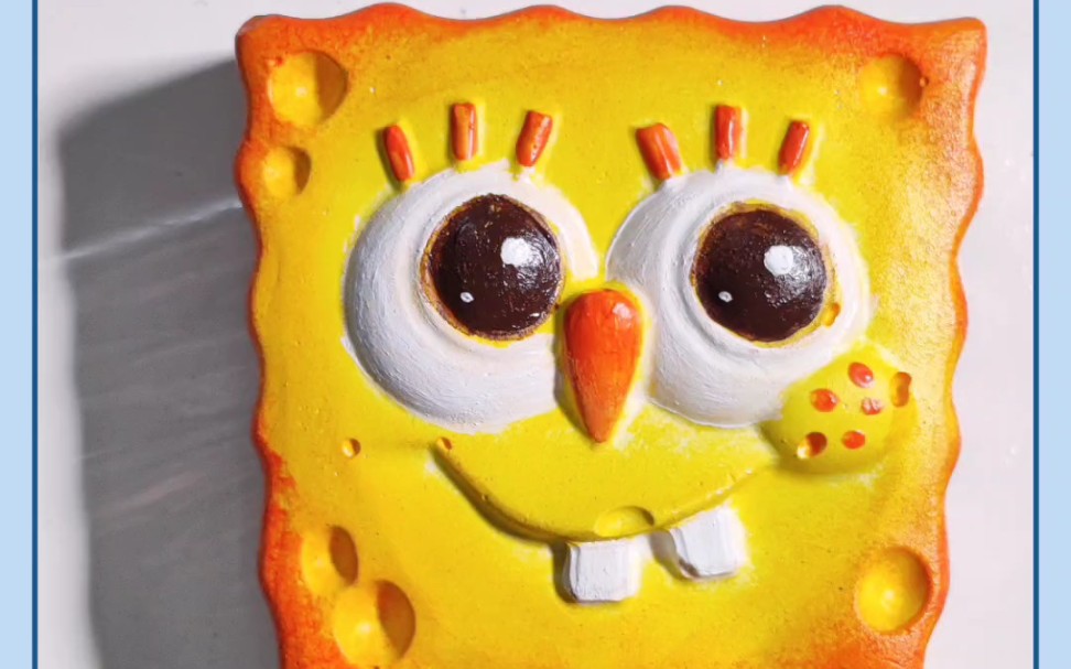 挑战画100个石膏娃娃1/100海绵宝宝