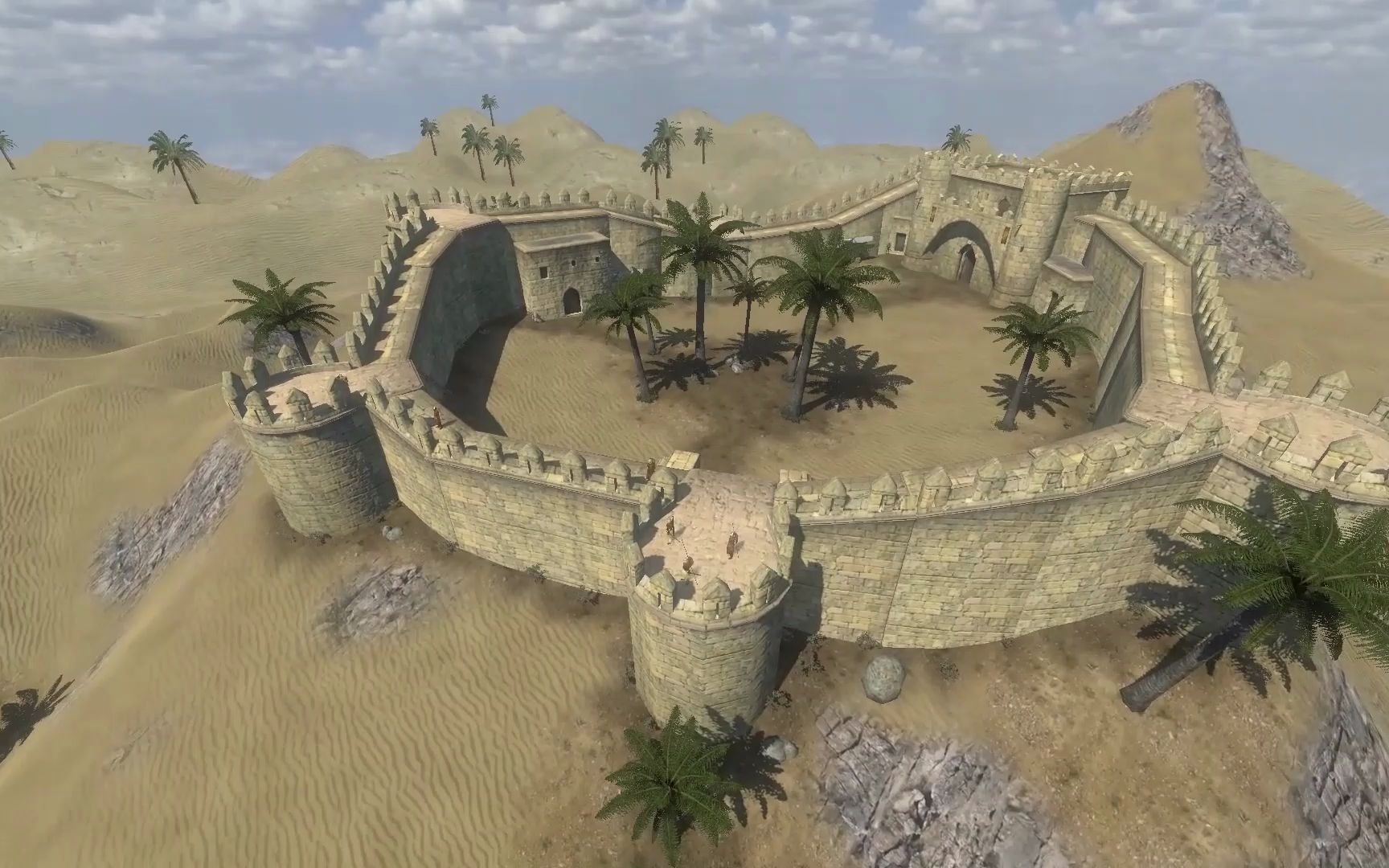 【骑马与砍杀】无人机航拍城堡系列6.6 - 萨兰德苏丹国sharwa castle