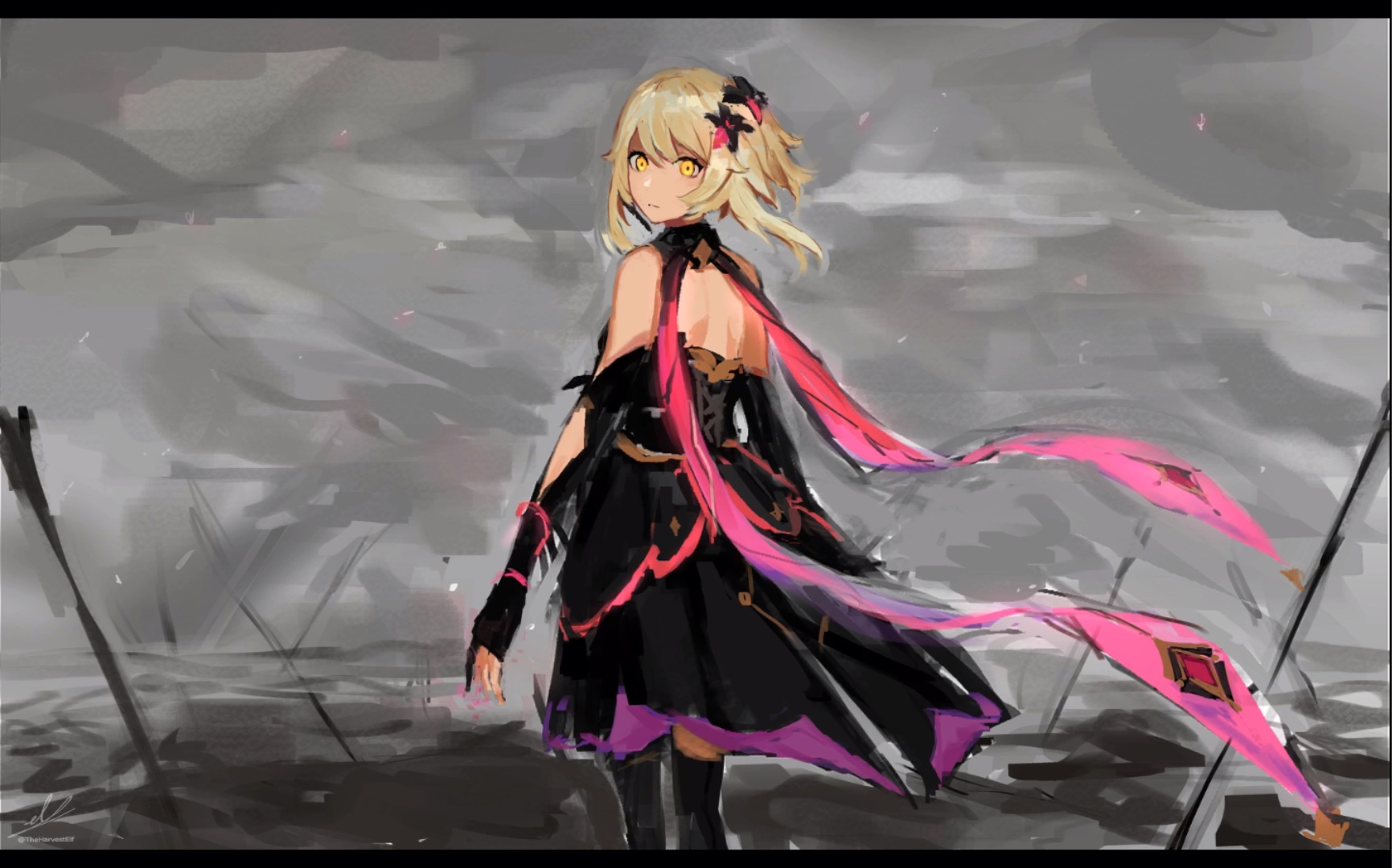 【外网原神同人图集】— 空荧篇