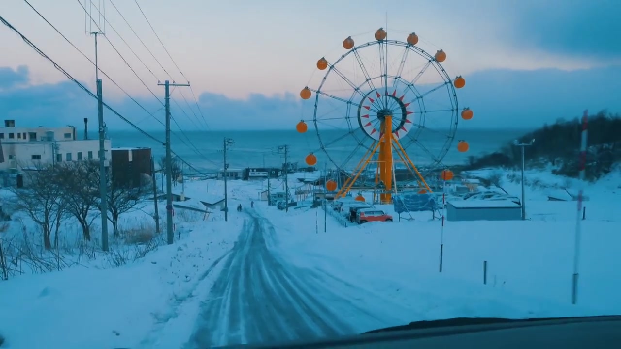 [图]日本北海道冬季街道欣赏