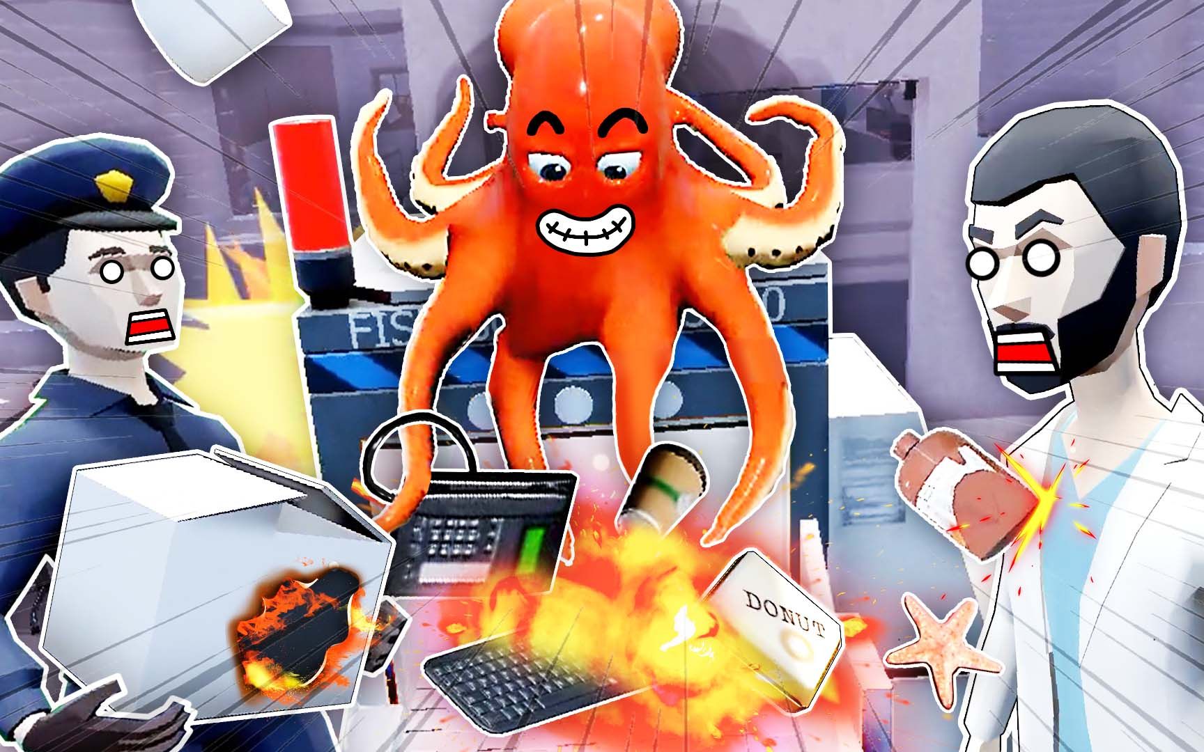 顽皮章鱼 为了从实验室里逃脱,我钻进了马桶被冲出去 阿波兔解说