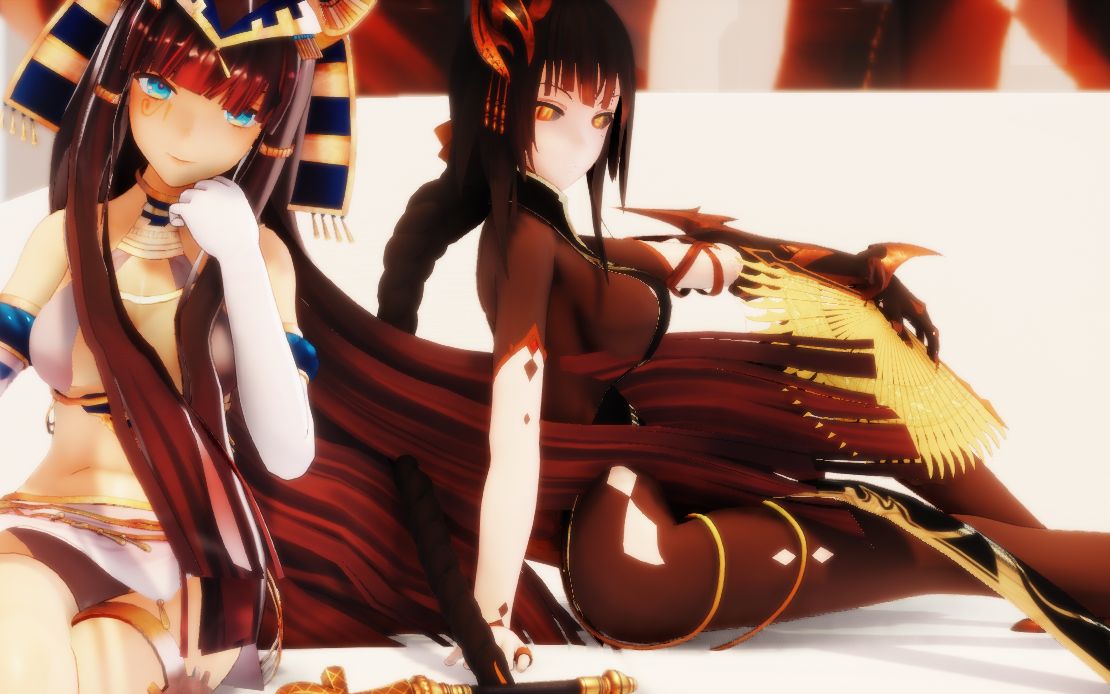 【mmd】全身黑丝的龙瞳皇帝你喜欢吗?_哔哩哔哩_bilibili