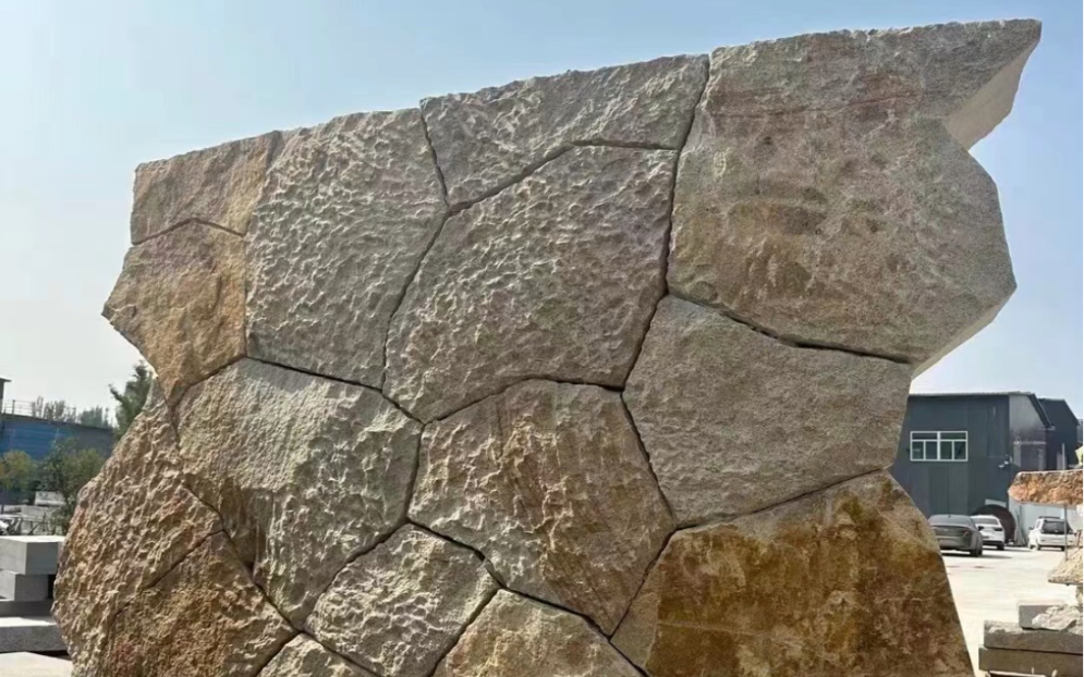 柏坡黄景墙造景