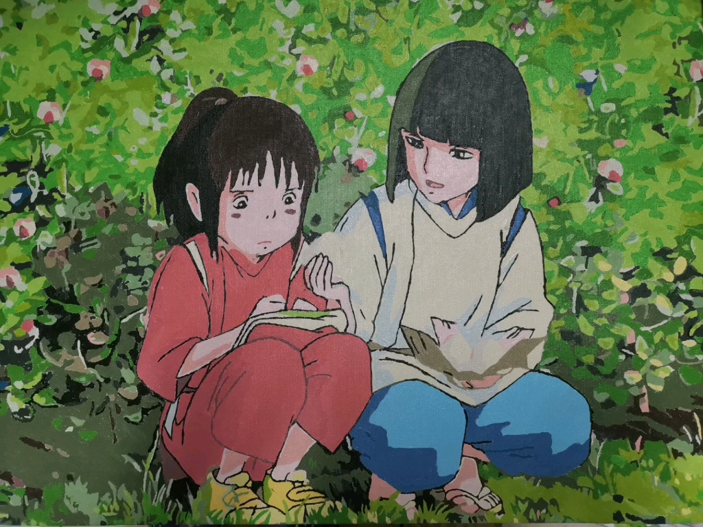 diy油画《千与千寻》