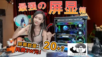 Download Video: 刀把装机？20块屏幕塞进一套电脑，最炫只因箱！