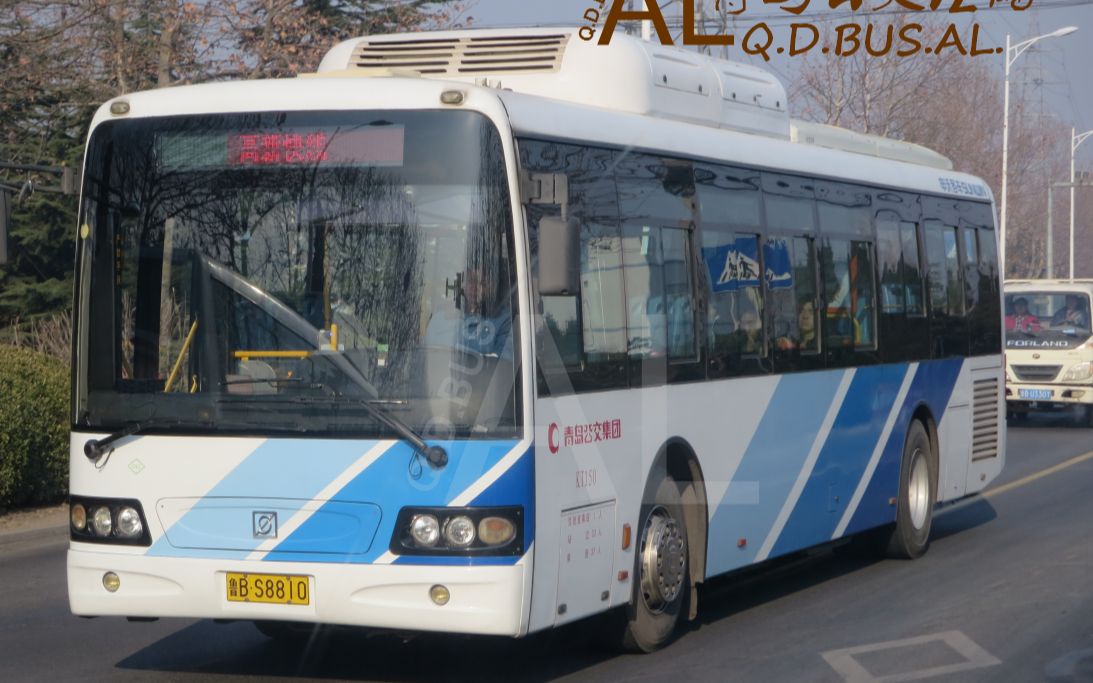 pov 085 青岛公交高新快线上行(广博路→劲松一路)全程10倍速pov