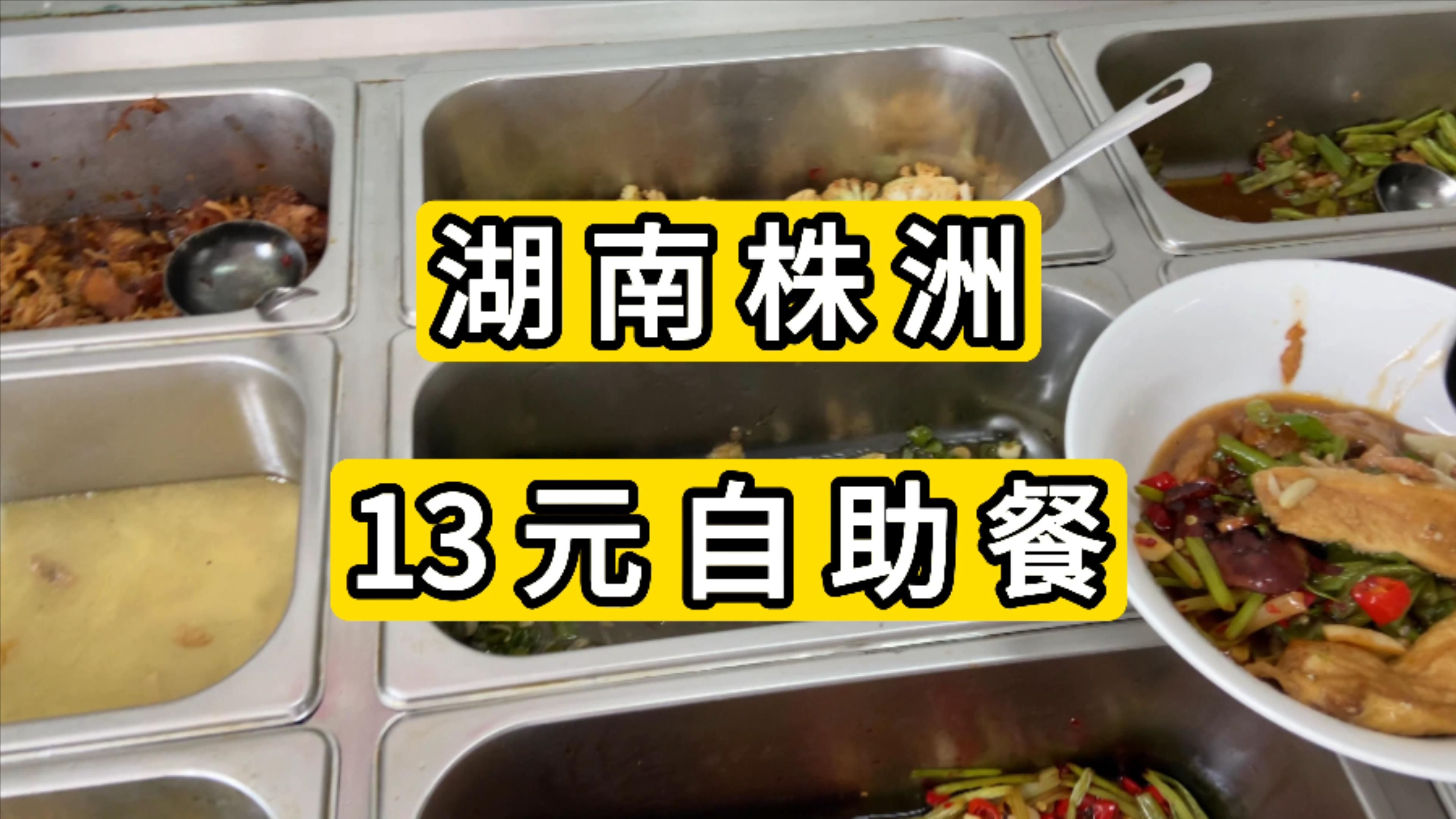 体验湖南株洲13元自助餐 12个菜随便吃哔哩哔哩bilibili