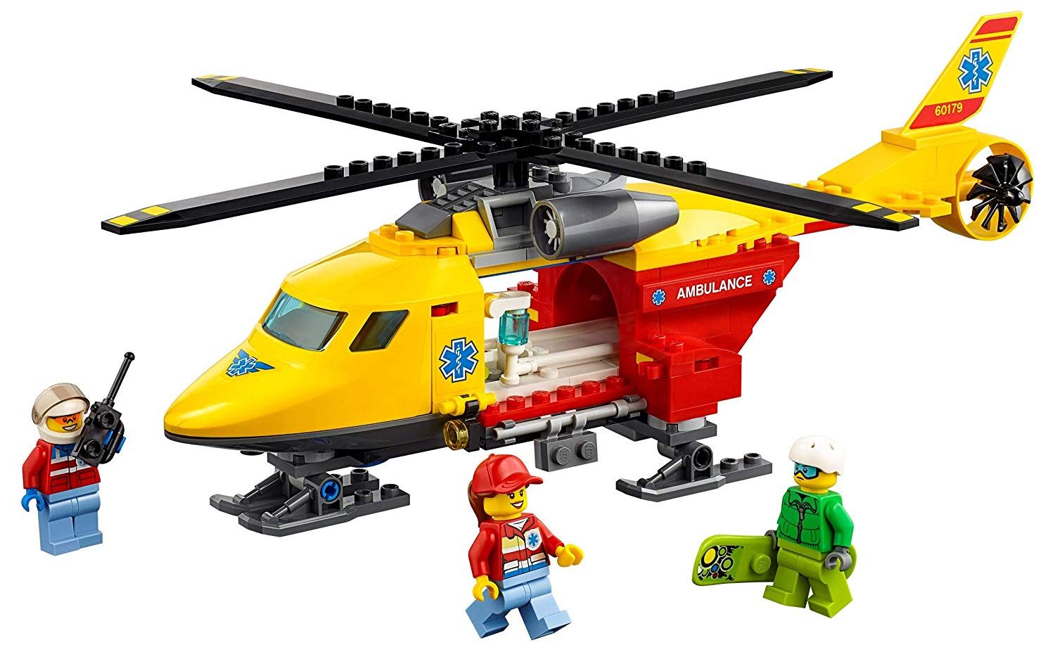 乐高 lego 60179 城市系列 急救直升机 2018速拼评测