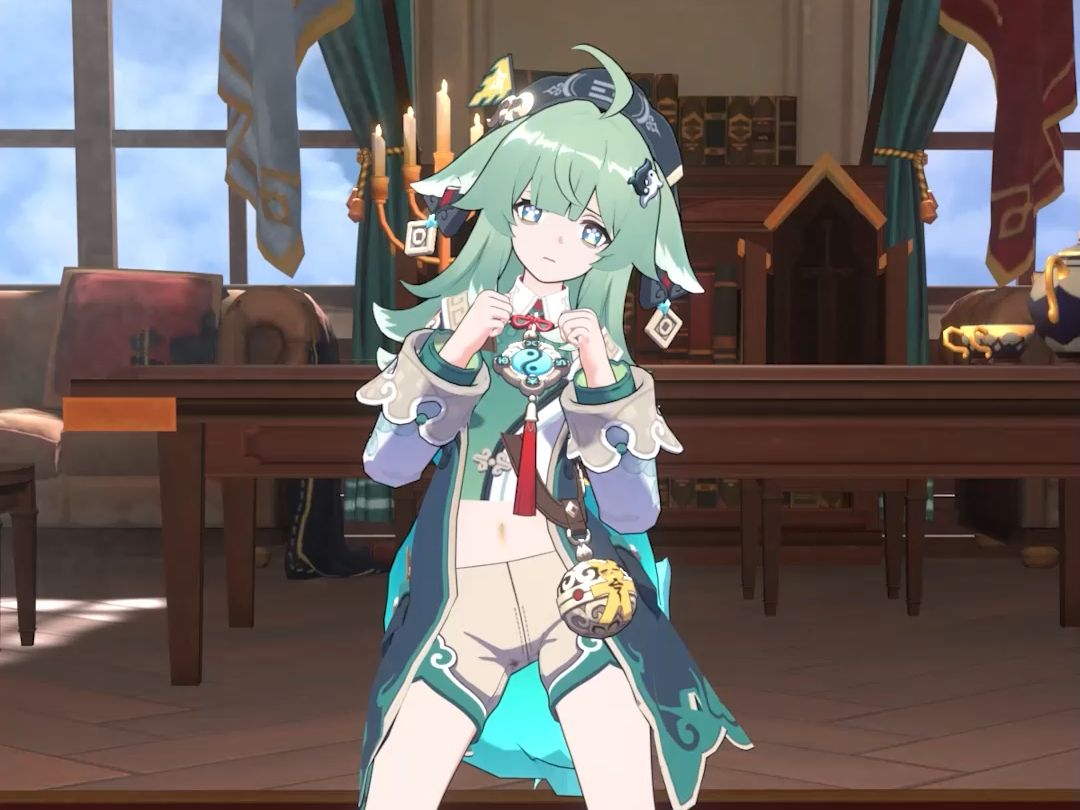 藿藿の摇摆拳法,琴团长,汗流浃背了吧【清凉装】