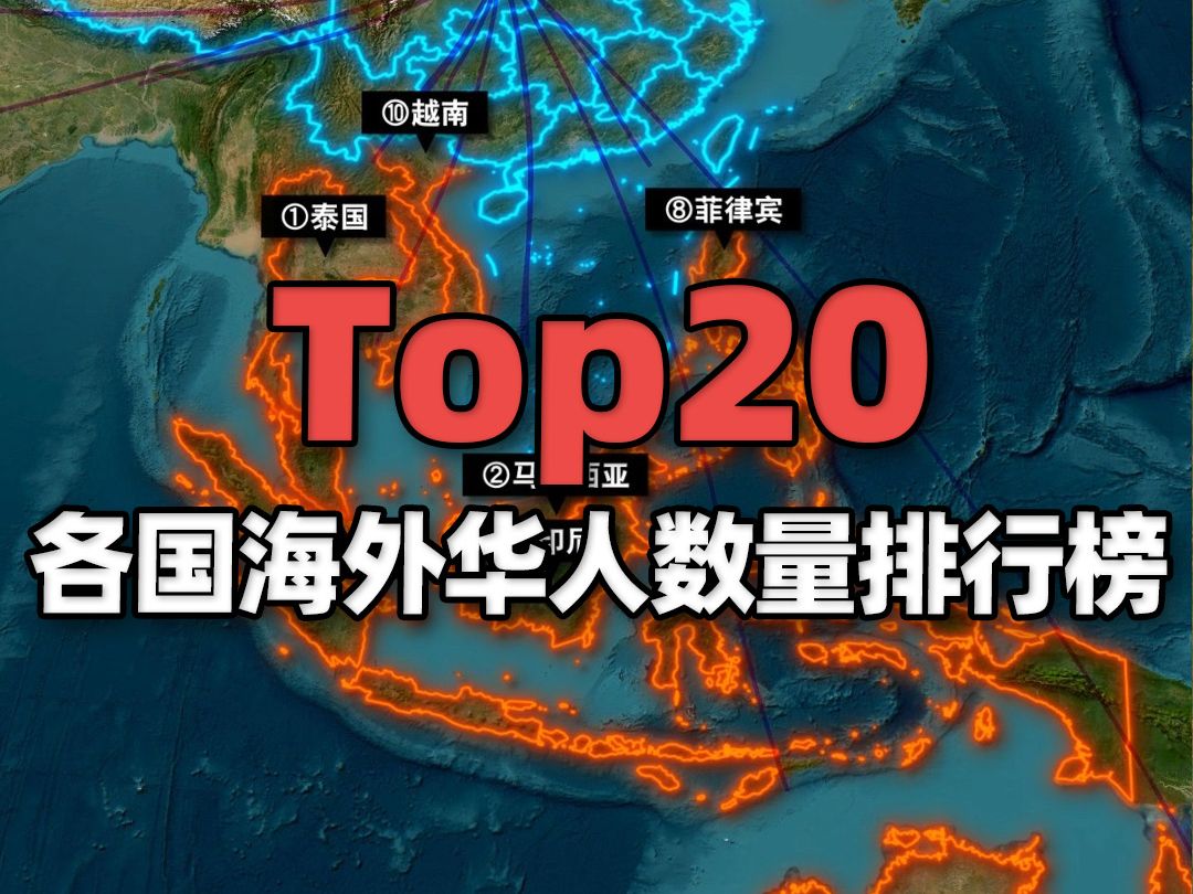 全球各国现有海外华人数量排行榜Top20哔哩哔哩bilibili